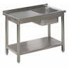 Zlew Gastronomiczny 250x60x85 Zlew Prawostronny Półka Spawany