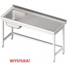 Stół Gastronomiczny 125x50x85 Zlew Lewostronny Spawany
