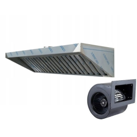 Okap Gastronomiczny S 125x70x40 Filtry Turbina