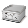 Płyta Grillowa Gazowa - Gładka - 2 Strefy Grzewcze