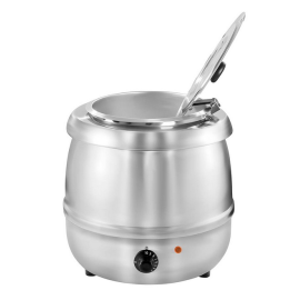 Kociołek na Zupę 10L Elektryczny - Podgrzewacz Gastronomiczny 400W - INOX