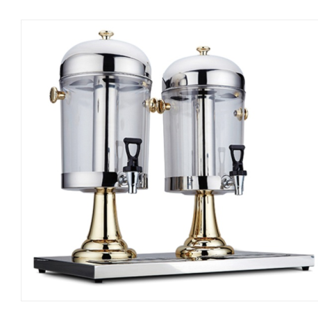 Podwójny Dyspenser do Soków i Napojów 2x8L Złoty