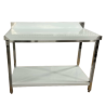 Stół Gastronomiczny 150x60x85 Nierdzewny INOX z Półką + Rant