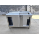 Zlewu Jednokomorowego z szafką 1200x600x850 mm komora po Prawej ociekacz po Lewej drzwi przesuwne