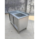 Zlewu Jednokomorowego z szafką 1200x600x850 mm komora po Prawej ociekacz po Lewej drzwi przesuwne